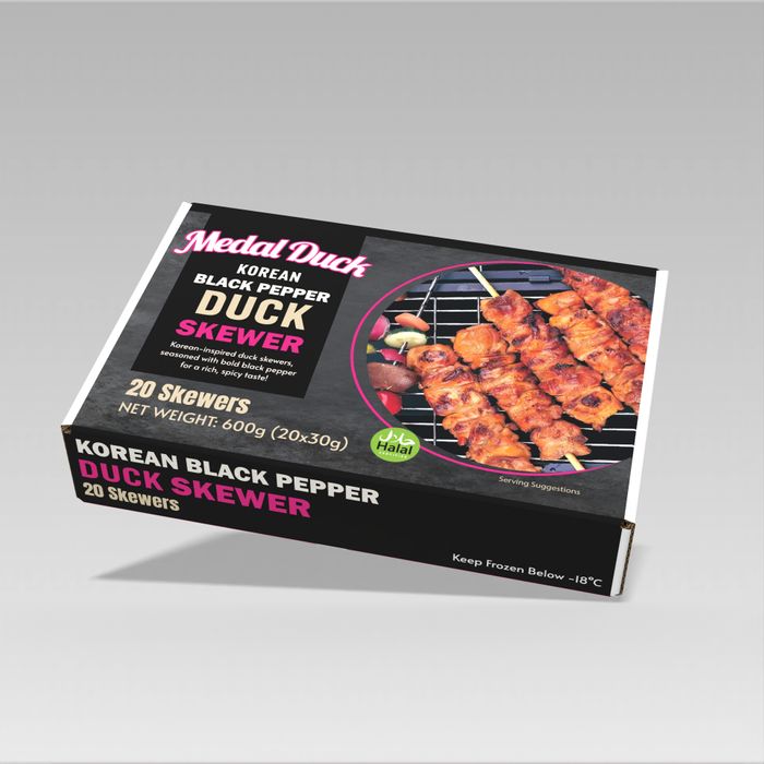 Medal Korean Black Pepper Duck Skewer