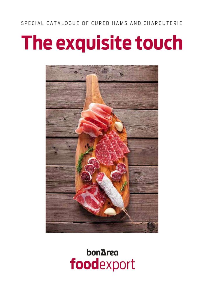 SPECIAL CATALOGUE OF CURED HAMS AND CHARCUTERIE