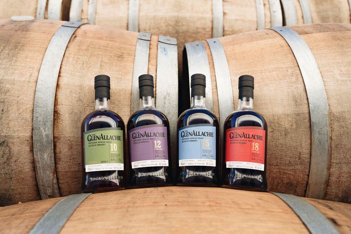 GlenAllachie Core range single malt scotch whiskies