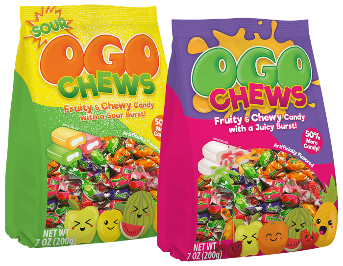 OGO Chews, Bubble Gum, Hard Candy Rings & Lollipops