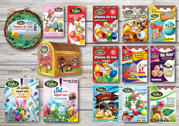 Easter egg decorations and coloring