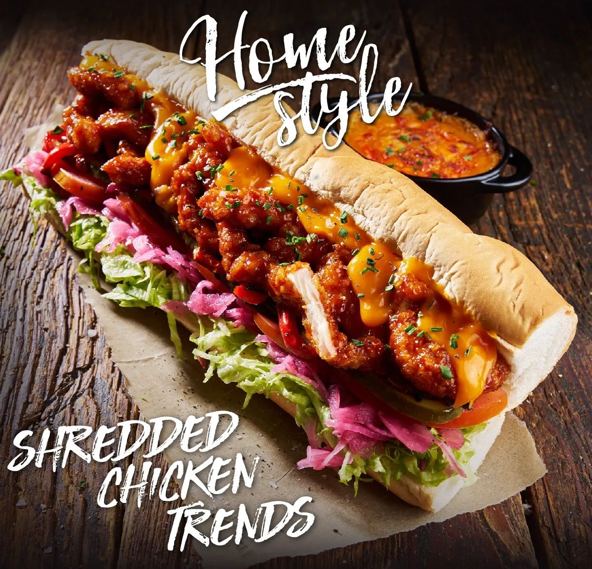 Sample homestyle shredded chicken from Meadow Vale at IFE 2025