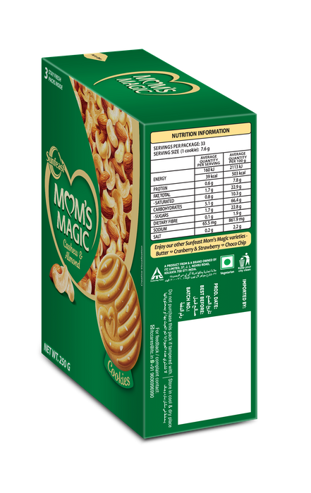 Sunfeast Mom's Magic - Cashew and Almond 250g