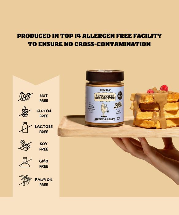 SUNFLY Sweet and Salty Sunflower Seed Butter.