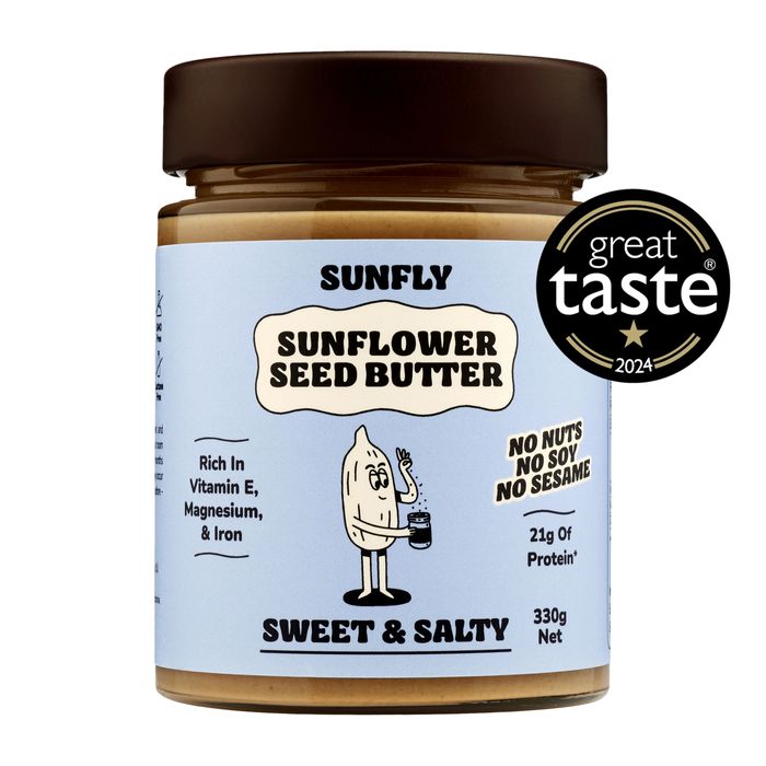 SUNFLY Sweet and Salty Sunflower Seed Butter.
