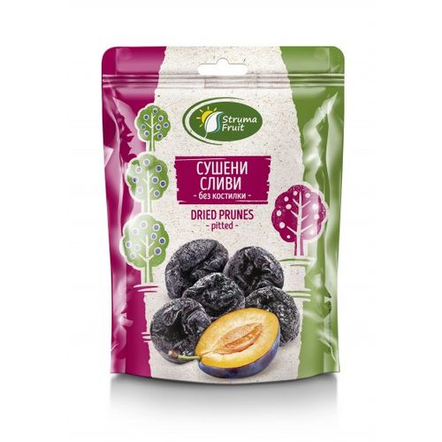 Dried soft pitted prunes