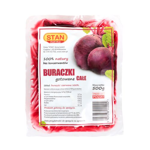 Boiled whole beetroot 500 g