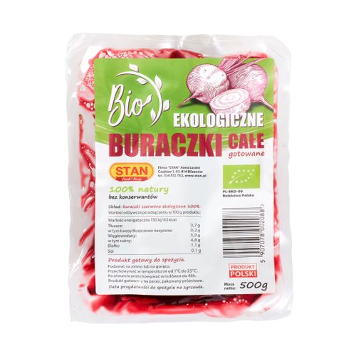 Boiled whole beetroot ecological 500 g