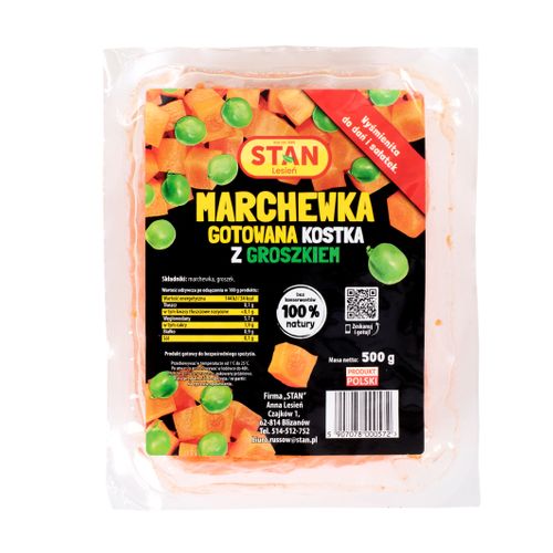 Cooked carrots with peas 500 g