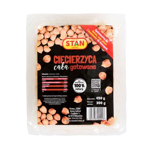 Cooked chickpeas entire 450g/300 g