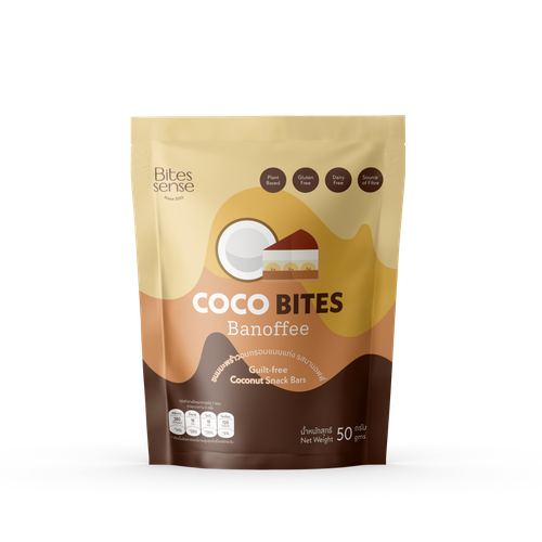 BANOFFEE COCONUT SNACK BARS 50G	 