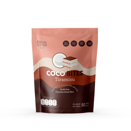 TIRAMISU COCONUT SNACK BARS 50G