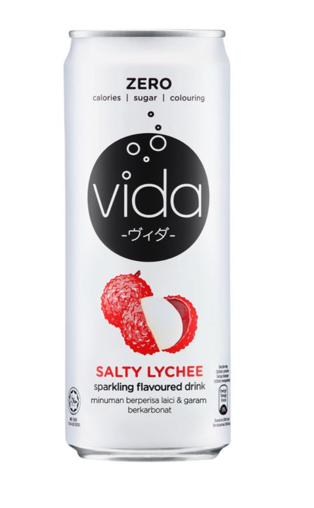 VIDA ZERO SALTY LYCHEE SPARKLING DRINK