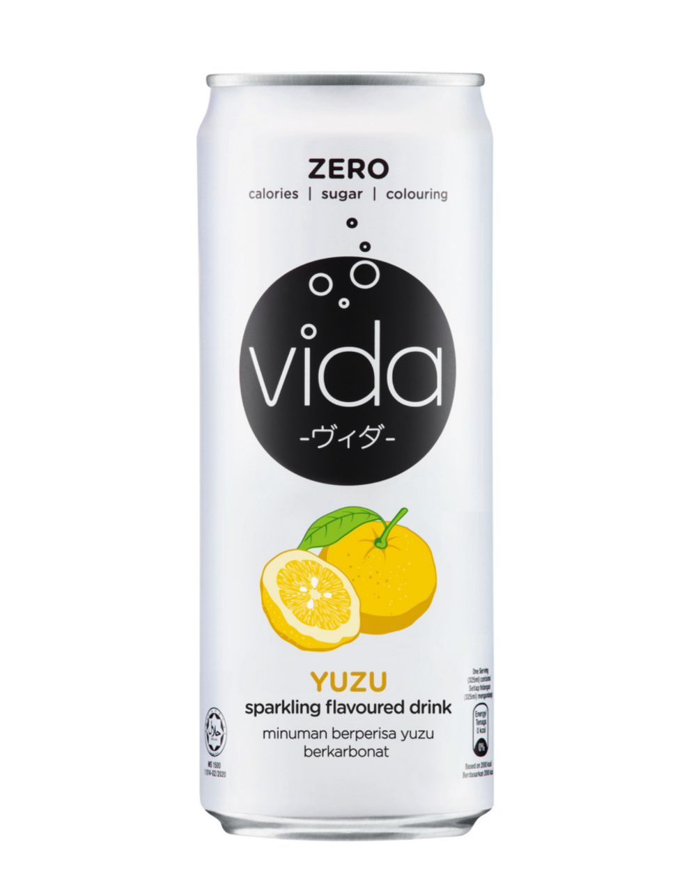 VIDA ZERO YUZU SPARKLING DRINK