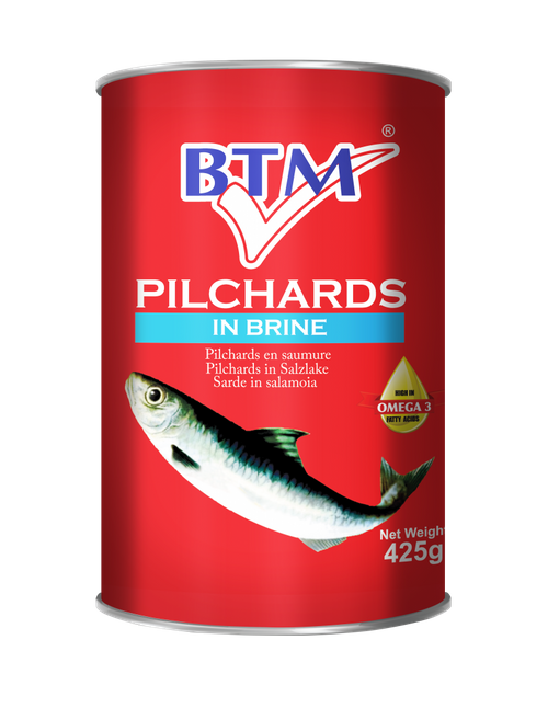 BTM Pilchards in Brine 425gm