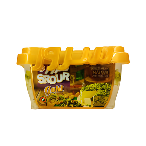 Srour Gold Halwa with Pistachio – Fresh Arabic Sesame Halva 400g