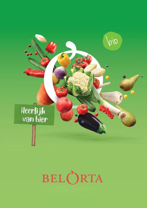 Organically grown fruit and vegetables