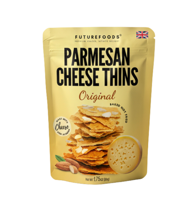 FutureFoods Parmesan Cheese Thins 50g - Original / Black Truffle/ White Truffle