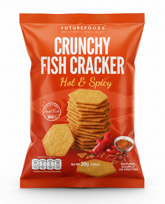 FutureFoods Crunchy Fish Cracker 30g - Original / Mala / Hot & Spicy