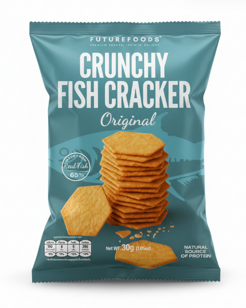 FutureFoods Crunchy Fish Cracker 30g - Original / Mala / Hot & Spicy