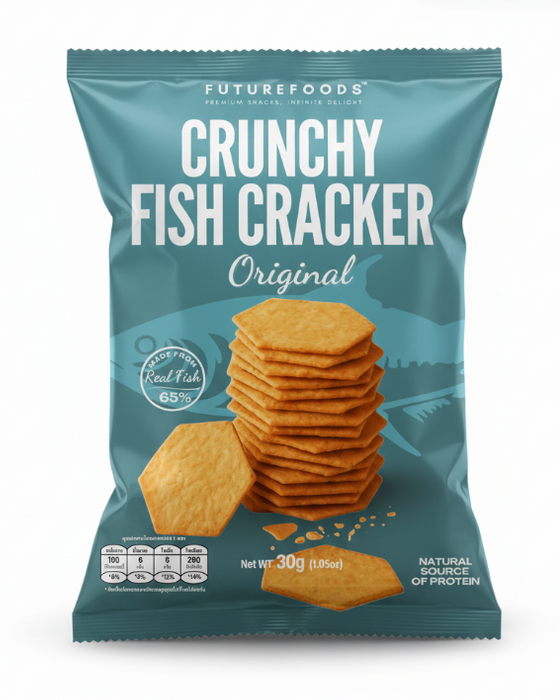 FutureFoods Crunchy Fish Cracker 30g - Original / Mala / Hot & Spicy