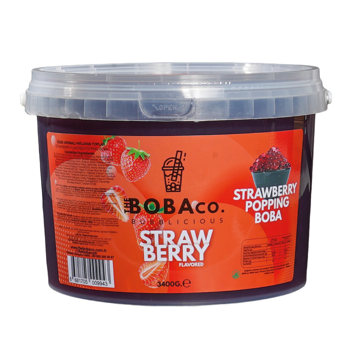 Popping Boba - Bursting Boba - Strawberry 3.4kg