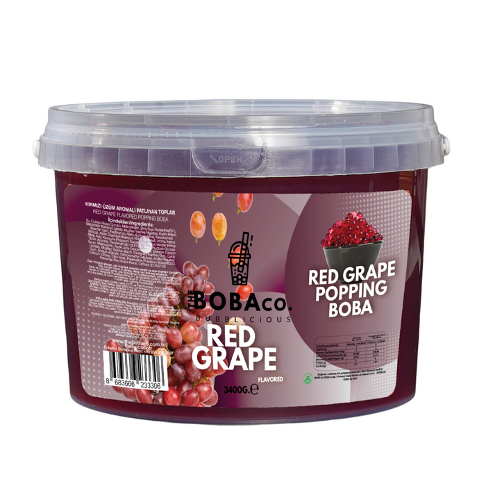 Popping Boba - Bursting Boba - Red Grape 3.4kg