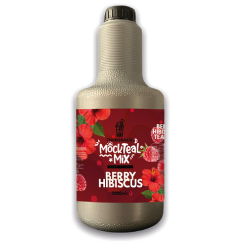 The Boba Co. - BERRY HIBISCUS - MOCKTEAL MIX - 2,5 KG Concentrated Tea Mixes
