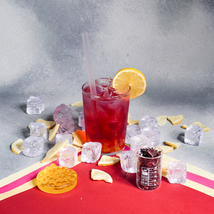 The Boba Co. - BERRY HIBISCUS - MOCKTEAL MIX - 2,5 KG Concentrated Tea Mixes