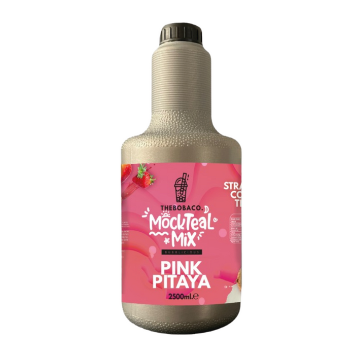 The Boba Co. -  PINK PITAYA - MOCKTEAL MIX - 2,5 KG Concentrated Tea Mixes