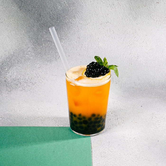 The Boba Co. - ORANGE MANGO - MOCKTEAL MIX - 2,5 KG Concentrated Tea Mixes