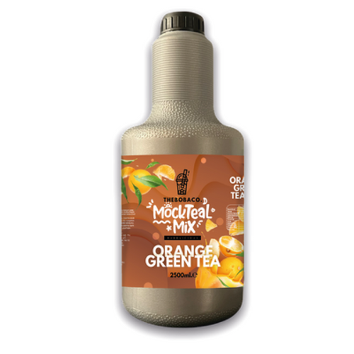 The Boba Co. -  ORANGE GREEN TEA - MOCKTEAL MIX - 2,5 KG Concentrated Tea Mixes