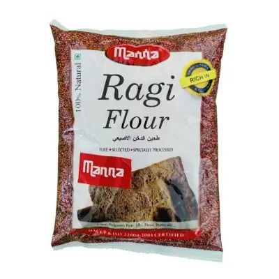 Manna Plain Ragi Flour-1Kg