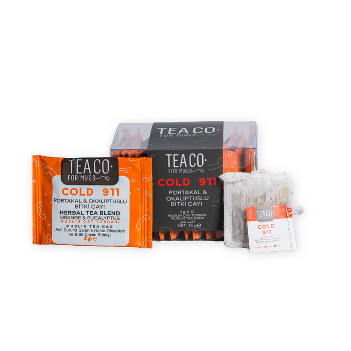 TEA CO. - COLD 911 - 2gX12 Muslin Tea Bags