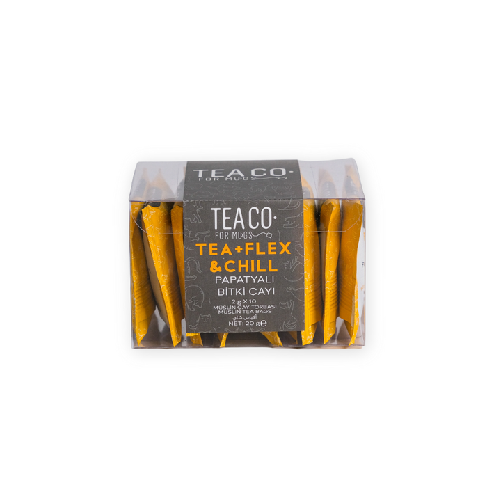 TEA CO. - TEA+FLEX & CHILL - 2gX12 Muslin Tea Bags