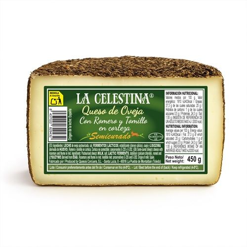 Semicured Sheep Cheese with Rosemary and Thyme