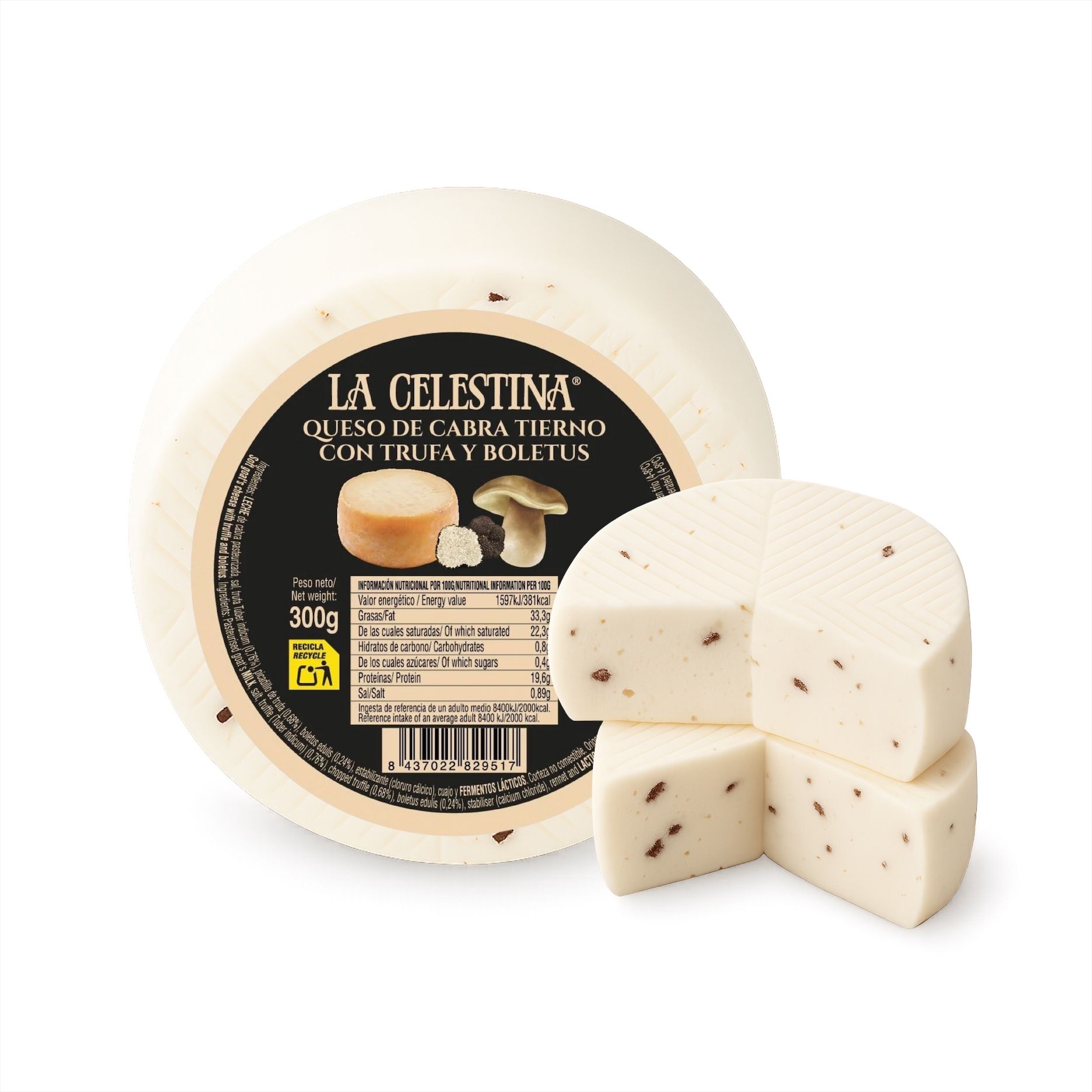 Baby Goat Cheese with Truffle and Porcini Mushrooms