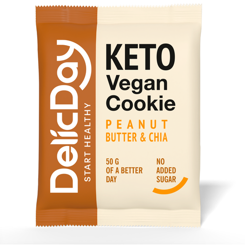 KETO Vegan Cookie - Peanut Butter & Chia