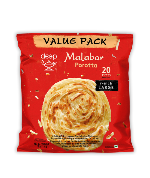 LARGE MALABAR POROTTA - 20 PCS