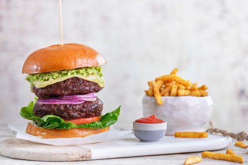 90% British Beef Burgers