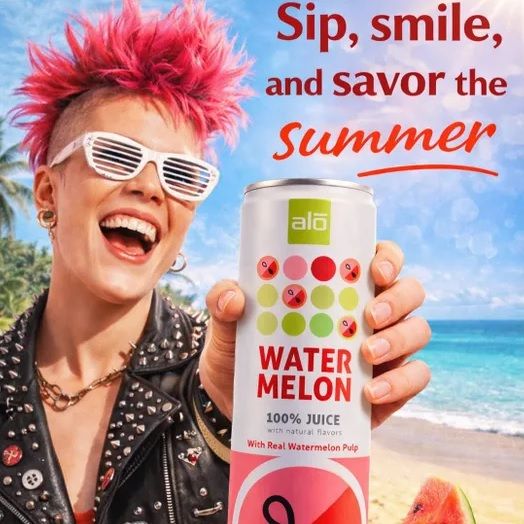 ALO 100% Juice Watermelon Juice with pulp