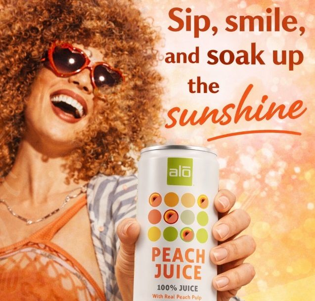 ALO 100% Juice Peach Juice with pulp