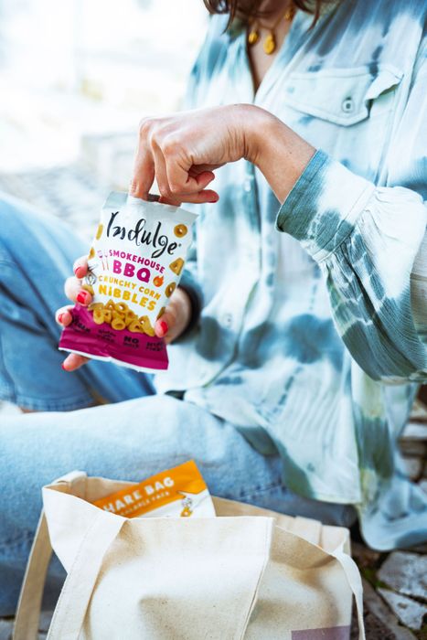 Indulge Crunchy Corn Nibbles - Smokehouse BBQ Flavour (10g-100g)