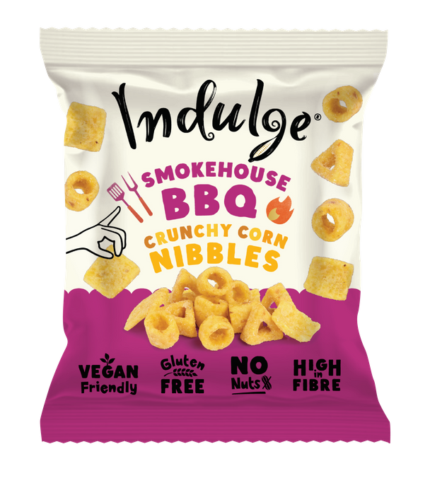 Indulge Crunchy Corn Nibbles - Smokehouse BBQ Flavour (10g-100g)