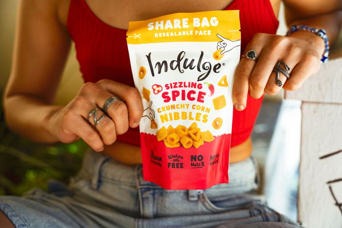 Indulge Crunchy Corn Nibbles - Sizzling Spice Flavour (10g-100g)