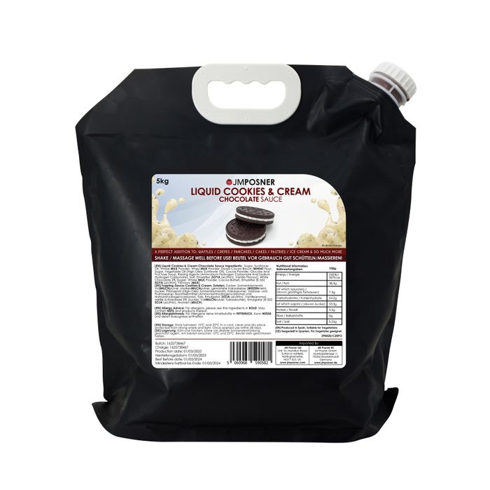  Liquid Cookies and Cream Chocolate Sauce 5kg bag