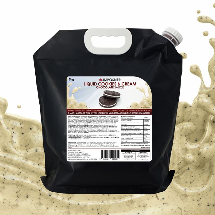  Liquid Cookies and Cream Chocolate Sauce 5kg bag