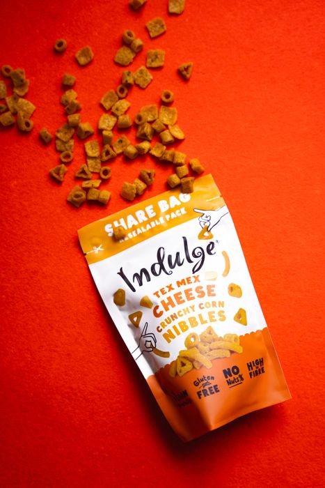 Indulge Crunchy Corn Nibbles - Tex Mex Cheese Flavour (10g-100g)