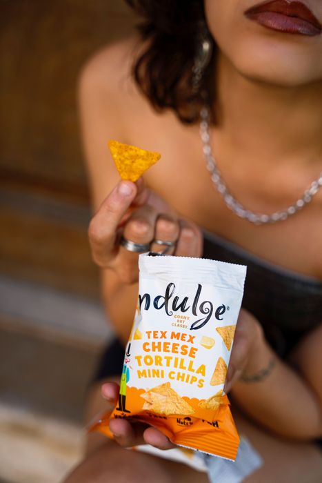 Indulge Tortilla Mini Chips - Tex Mex Cheese Flavour