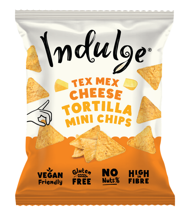 Indulge Tortilla Mini Chips - Tex Mex Cheese Flavour
